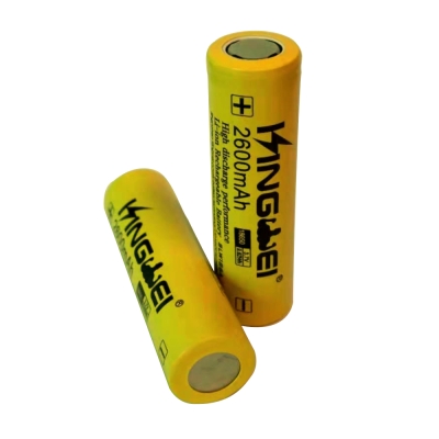 АКУМУЛАТОРНА LI-ON БАТЕРИЯ 18650 KINGWEI 3.7V 2600MAH БЕЗ ПЪПКА