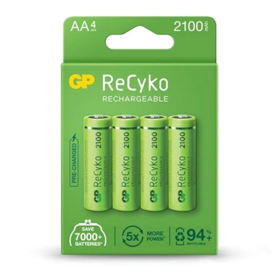 БАТЕРИЯ АКУМУЛАТОРНА 1.2V/2.1AH R06 GP