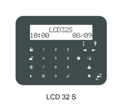 Клавиатура сензорна LCD 32S + Proximity Reader Eclipse CYR