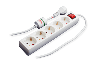 Разклонител с гръмозащита 5 гнезда 3 метра