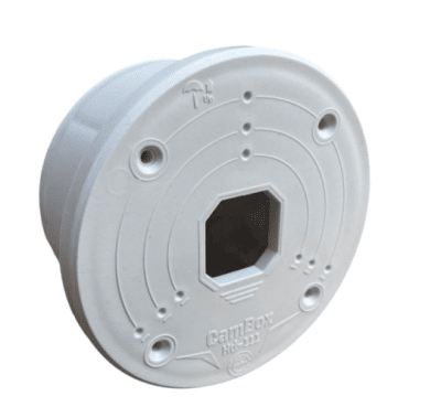 UV защитена кутия за монтаж на камера.Основа Ø113mm , монтажна площ с Ø110m, HD-111