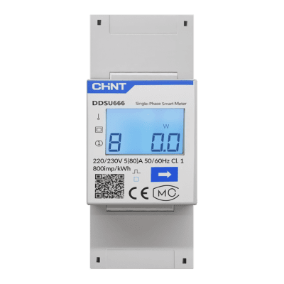Еднофазен мерител 1P2W. Точност Class 1.0, DDSU666