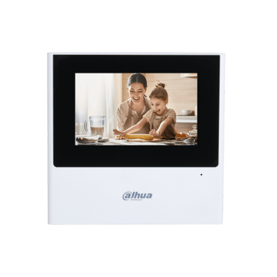 Хибриден IP/2-wire 4,3-инчов цветен TFT капацитивен touch монитор за видеодомофонна система.