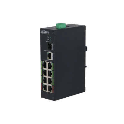 10-портов Layer 2 суич с ePOE/POE - LR2110-8ET-120