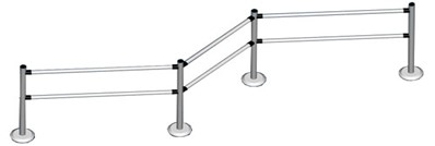 Декоративен парапет от неръждаема стомана  - Tryba