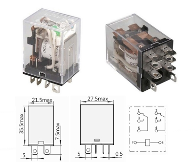 РЕЛЕ 24V/10A 53P