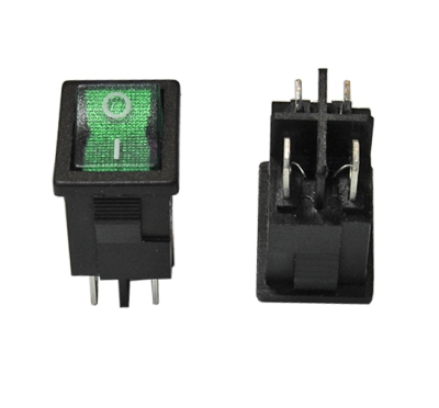 КЛЮЧ СВЕТЕЩ 2 ПОЗИЦИИ ДВОЕН ЦЯЛ ЗЕЛЕН