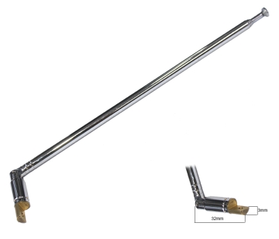 АНТЕНА АУДИО ТЕЛЕСКОПИЧНА ANT7155 170MM/700MM