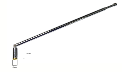 АНТЕНА АУДИО ТЕЛЕСКОПИЧНА ANT5403 210MM/535MM