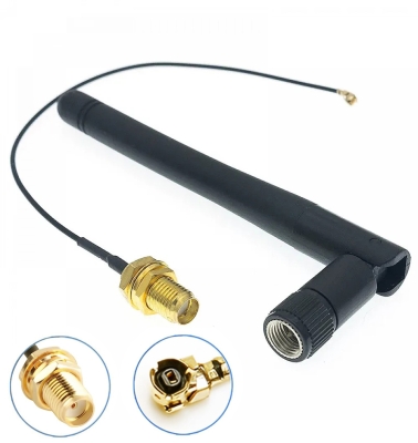 WI-FI АНТЕНА 2.4GHZ 2.5DBI С КАБЕЛ IPEX КЪМ SMA 10СМ