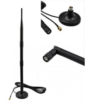 WI-FI АНТЕНА 9DBI 2.4GHZ, SMA КОНЕКТОР, КАБЕЛ RG-174