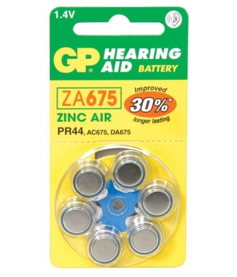 БАТЕРИЯ 1.4V ZA675 GP