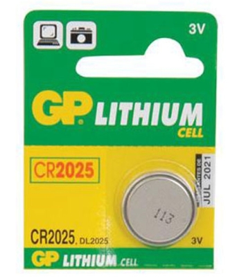 БАТЕРИЯ 3V CR2025 GP