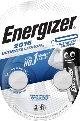 БАТЕРИЯ 3V CR2016 ENERGIZER ULTIMATE