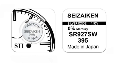 БАТЕРИЯ AG7 395 SR927 SEIKO СРЕБЪРНА