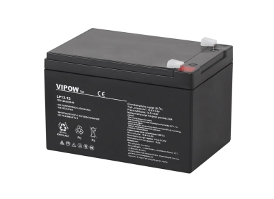 БАТЕРИЯ АКУМУЛАТОРНА 12V/12AH AGM ТЯГОВА ГЕЛОВА VIPOW