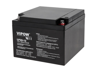 БАТЕРИЯ АКУМУЛАТОРНА 12V/28AH AGM ТЯГОВА ГЕЛОВА VIPOW