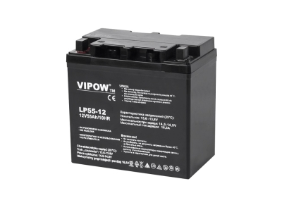 БАТЕРИЯ АКУМУЛАТОРНА 12V/55AH AGM ТЯГОВА ГЕЛОВА VIPOW