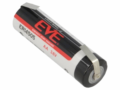 БАТЕРИЯ ЛИТИЕВА 3.6V 2700MAH АА R6 14505 EVE С ПЛАСТИНИ