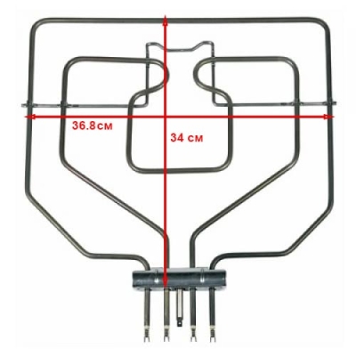 ГОРЕН НАГРЕВАТЕЛ ЗА ФУРНА НА ГОТВАРСКА ПЕЧКА BOSCH SIEMENS 1100W+1200W 230V AC