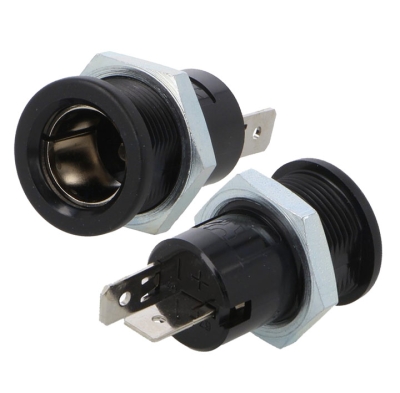 БУКСА АВТОЗАПАЛКА ЖЕНСКА ЗА ПАНЕЛ 24VDC 16A