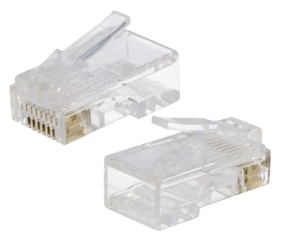 БУКСА LAN/FAX 8 ПИНА RJ45 ЗА ПЛОСЪК КАБЕЛ IDC