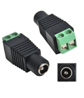 БУКСА ЗАХРАНВАЩА ЖЕНСКА Ф5.5/2.1 ЗА КАБЕЛ С ВИНТ