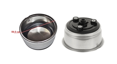 ЦЕДКА ЗА 2 КАФЕТА ЗА КАФЕМАШИНА УНИВЕРСАЛНА 59.5/25ММ