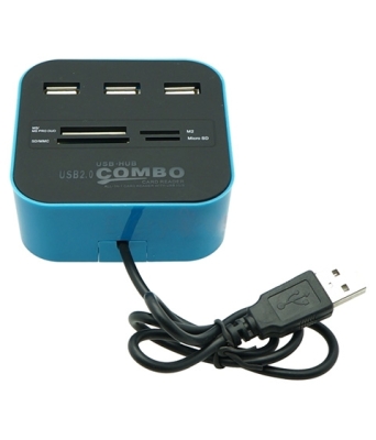 ЧЕТЕЦ ЗА КАРТИ ВСИЧКИ В 1 + 3 ПОРТА USB ХЪБ