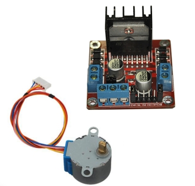 ДРАЙВЕР ЗА СТЪПКОВ МОТОР С L298N И МОТОР