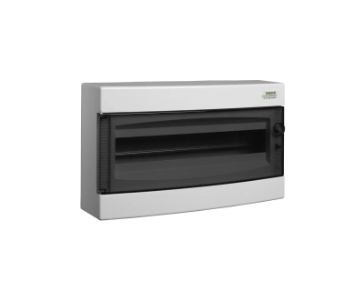 ЕЛ ТАБЛО ТАП PVC 18 NOARK ЗА ОТКРИТ МОНТАЖ ПРОЗРАЧНА ВРАТА