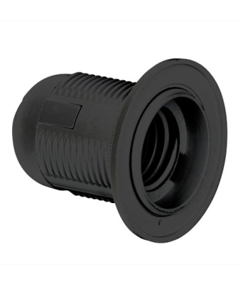 ФАСУНГА E27 ЧЕРНА ЦЯЛА РЕЗБА