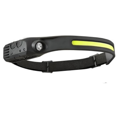 ФЕНЕРЧЕ ЗА ГЛАВА ЧЕЛНИК LED COB+XPE С АКУМУЛАТОР И СЕНЗОРНО УПРАВЛЕНИЕ 350LM