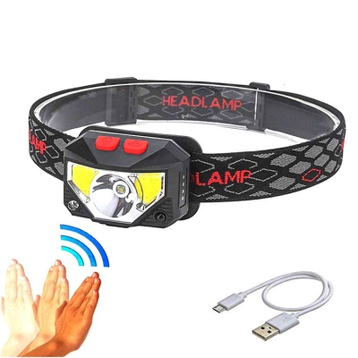 ФЕНЕРЧЕ ЗА ГЛАВА ЧЕЛНИК  LED COB С АКУМУЛАТОР И СЕНЗОРНО УПРАВЛЕНИЕ BL-SL03