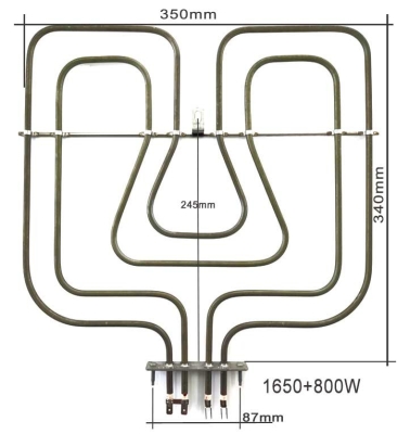 НАГРЕВАТЕЛ ГОРЕН ЗА ФУРНА НА ГОТВАРСКА ПЕЧКА AEG, ZANUSSI , ELECTROLUX 800W+1650W/230V