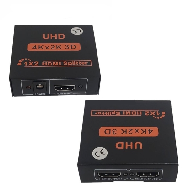HDMI СПЛИТЕР 1 ВХОД/2 ИЗХОДА С УСИЛВАТЕЛ 4K