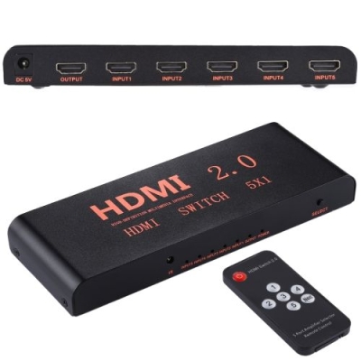 HDMI СУИЧ 5 ВХОДА/1 ИЗХОД + RC ATC