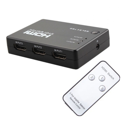 HDMI СУИЧ 3 ВХОДА/1 ИЗХОД С ДИСТАНЦИОННО