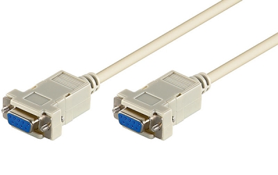 КАБЕЛ RS232 КРЪСТОСАН (NULL MODEM) 9-PIN ЖЕНСКИ-ЖЕНСКИ, 1.8 МЕТРА
