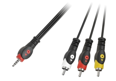 КАБЕЛ 3 ЧИНЧА/ЖАК С 3 КАНАЛ - 537 1 МЕТЪР