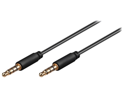 КАБЕЛ 3.5 М/3.5М 1.5М 4 PIN AUX ЧЕРЕН