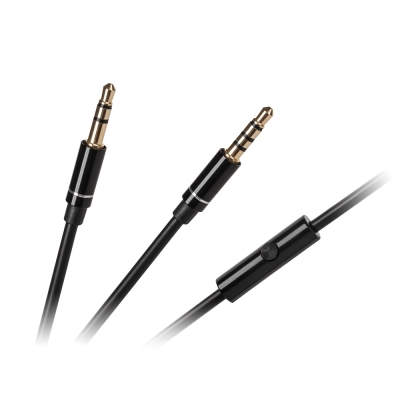 КАБЕЛ 3.5 М СТЕРЕО/3.5 М 4 PIN 3К С МИКРОФОН ЗА СЛУШАЛКИ