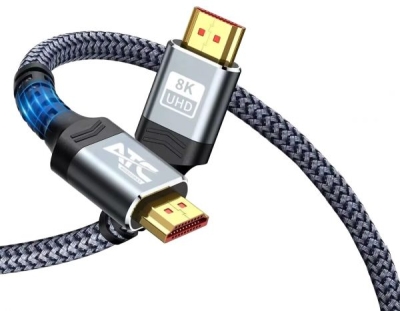 КАБЕЛ 550 1.5М HDMI/HDMI МЪЖКИ HDTV 2.1V 8K 60HZ 48GBPS ATC