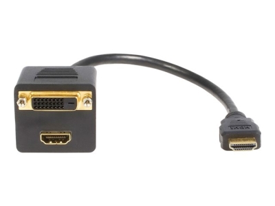 КАБЕЛ 566 HDMI/М - HDMI+DVI-D/Ж