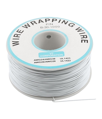 КАБЕЛ МОНТАЖЕН AWG30/0.05ММ МАКАРА БЯЛ