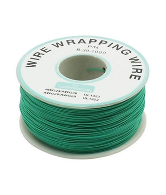 КАБЕЛ МОНТАЖЕН AWG30/0.05ММ2 МАКАРА ЗЕЛЕН