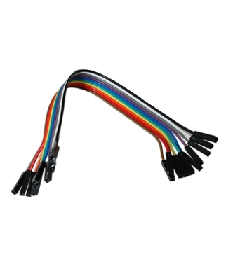 КАБЕЛ МОНТАЖЕН ЛЕНТОВ ДЖЪМПЕРИ 10 PIN ЦВЕТЕН 20 СМ ЖЕНСКИ