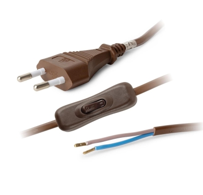 КАБЕЛ С МЪРЗЕЛИВКА 1 М КАФЯВ