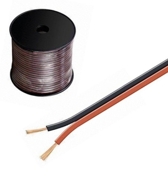 КАБЕЛ ТОНКОЛОНИ 2X0.5 MM ЧЕРВЕНО/ЧЕРЕН