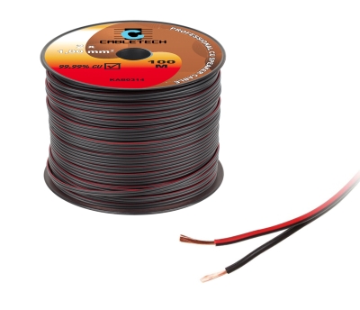 КАБЕЛ ТОНКОЛОНИ 2X1 ММ ЧЕРЕН МЕДЕН ПРОФЕСИОНАЛЕН